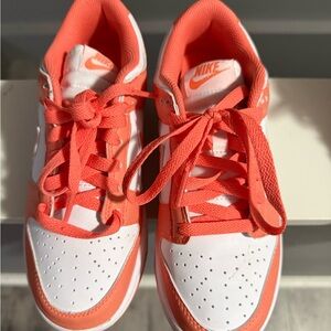 Nike Vibrant Coral and White Sneakers